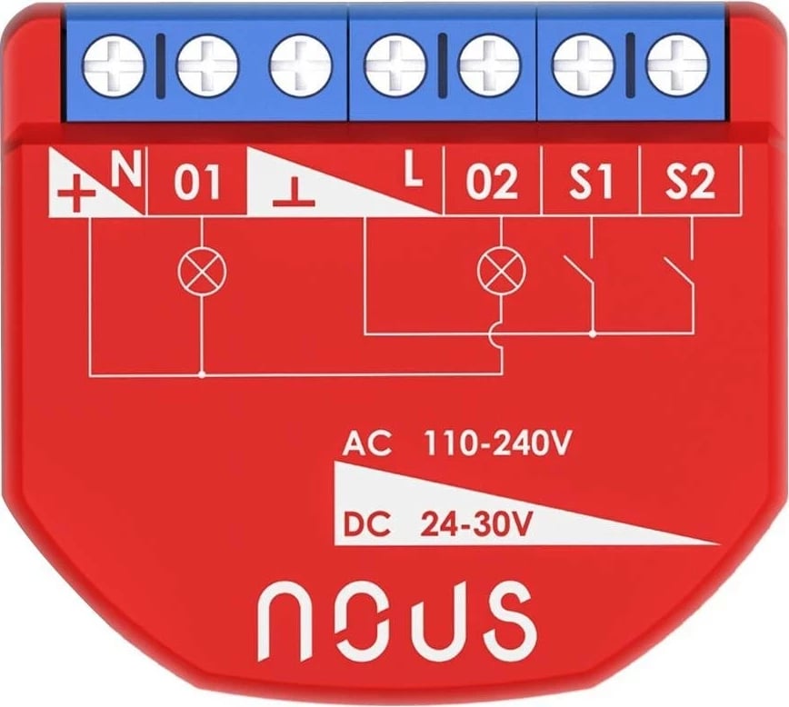 Modul smart switch Nous B3Z ZigBee 2 kanale