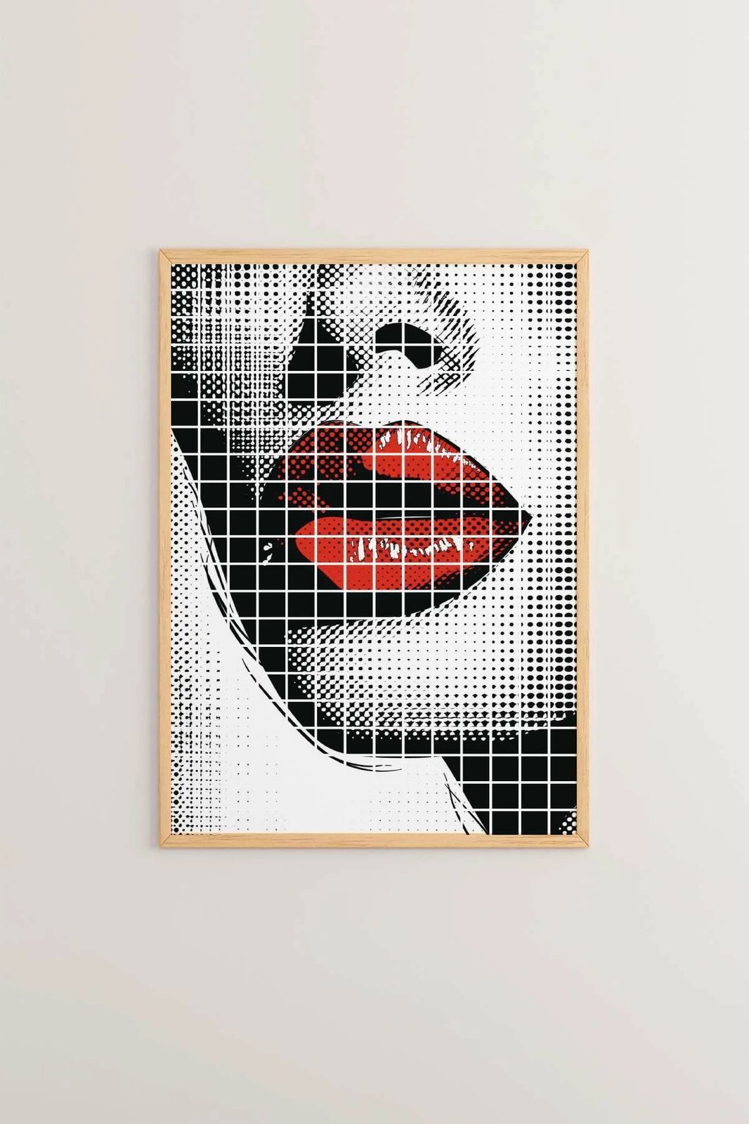 Pikturë dekorative me kornizë, Wallity, Popkare4, shumëngjyrëshe, 33x48cm