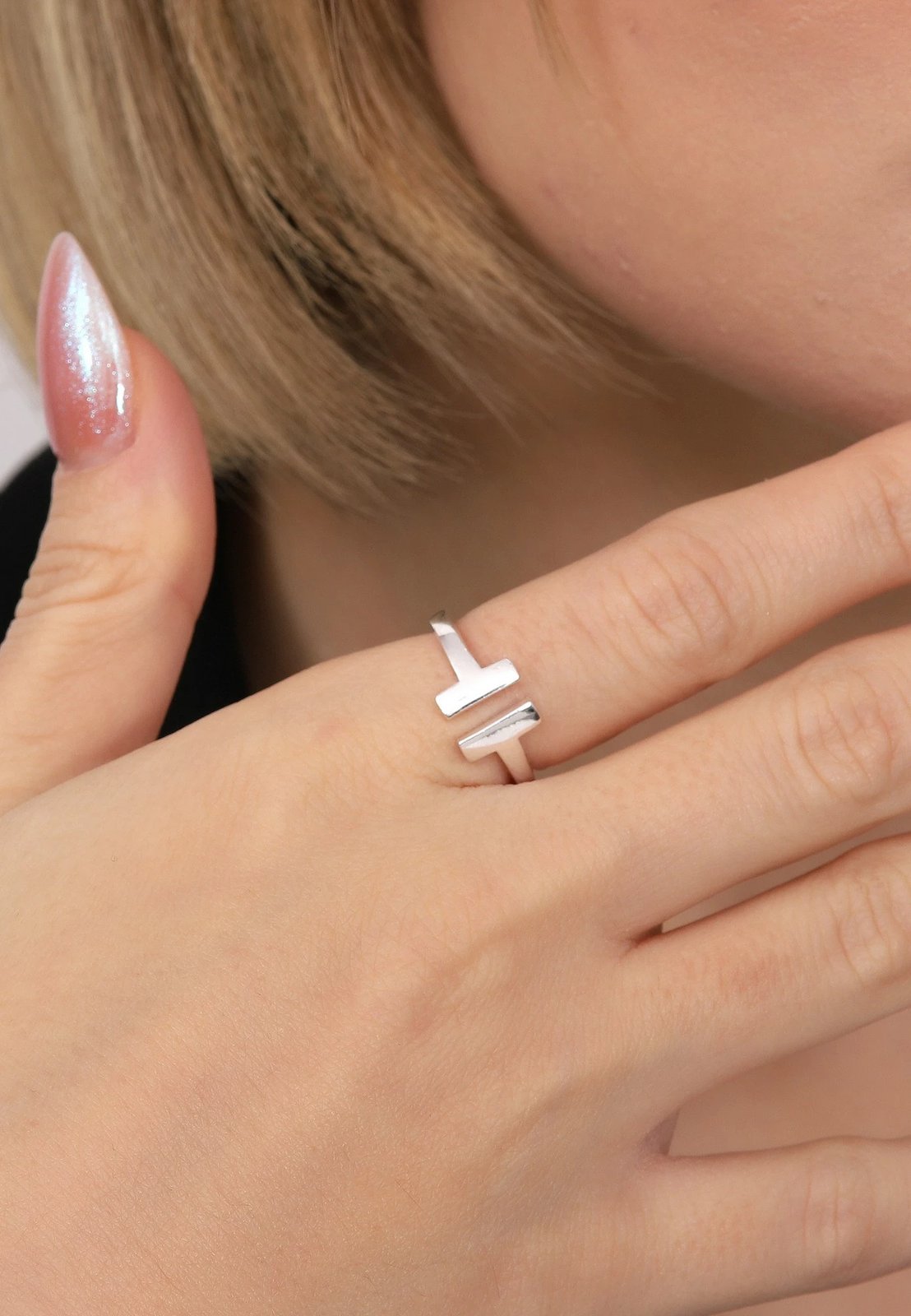 Unazë argjendi Jumeon, e rregullueshme, AOYZ2162