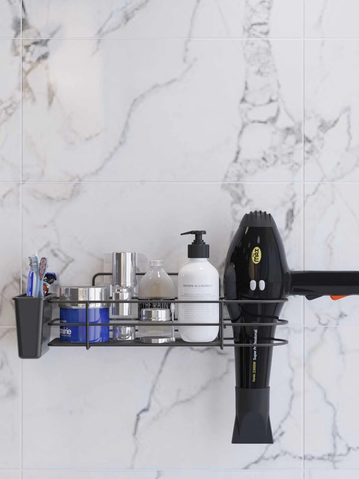 Organizues banjoje metalik, ngjyrë e zezë, Hermia SY302K, 9x36x12cm