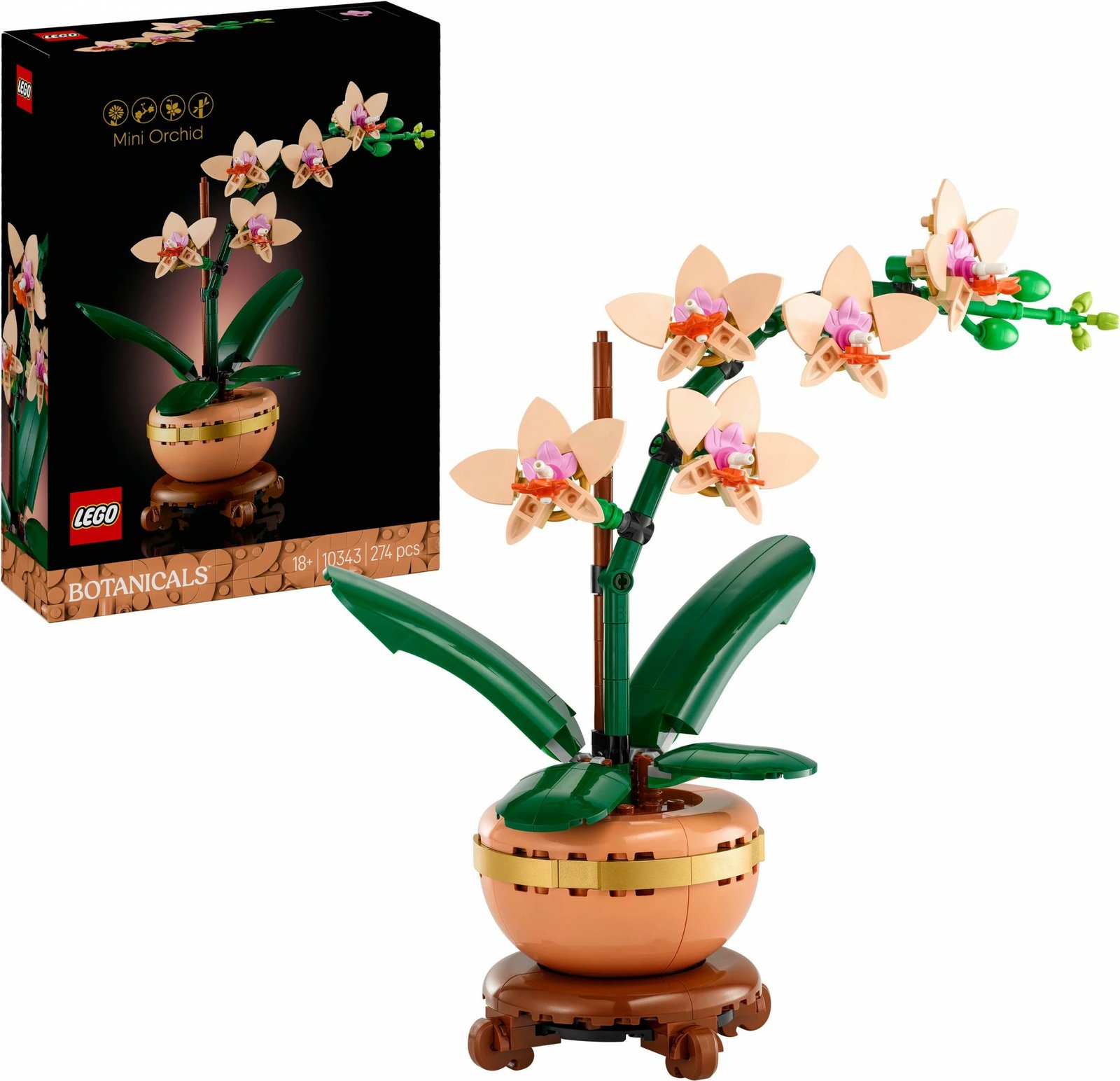 Set ndërtimi LEGO Mini Orchid, 274 pjesë, plastikë, shumëngjyrësh Set ndërtimi LEGO Mini Orchid, 274 pjesë, plastikë, shumëngjyrësh