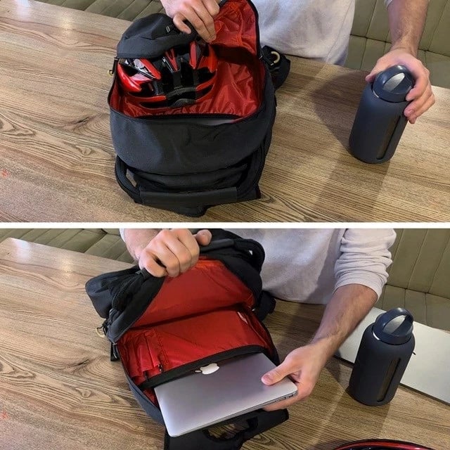 Çantë biçiklete/shpinore Wozinsky WBB30BK, 30L, e zezë