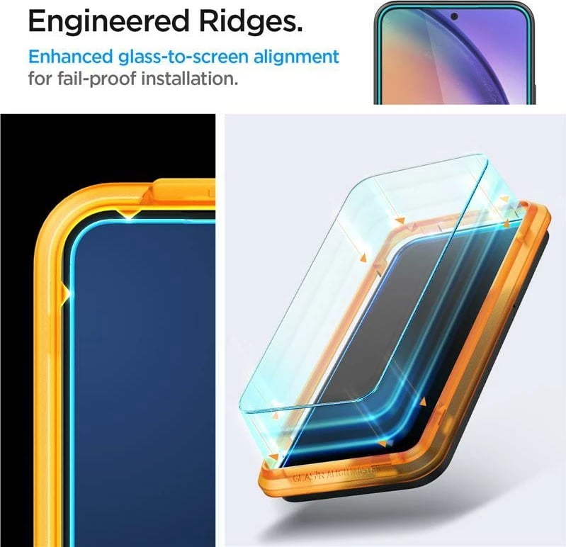 Xham i temperuar Spigen Glas.tR AlignMaster për Samsung Galaxy A54 5G, 2 copë