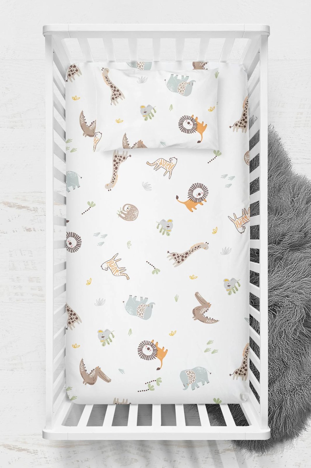 Set çarçafi për krevat fëmijësh Ranforce L'essentiel, Jungle