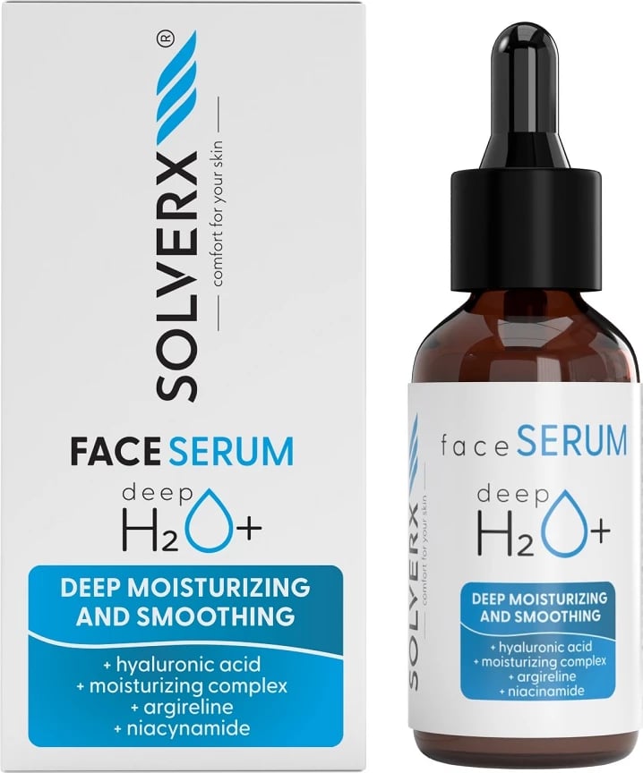 Serum për fytyrë për femra SOLVERX Deep H2O+, 30ml