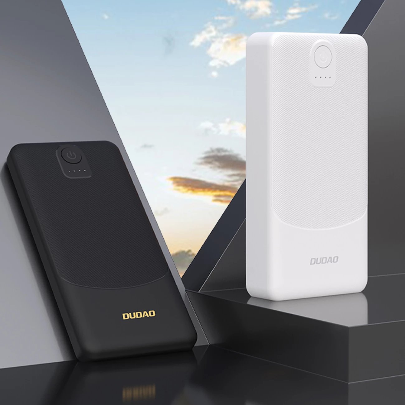 Powerbank Dudao K10, 10000mAh, 2x USB-A, USB-C, Bardhë