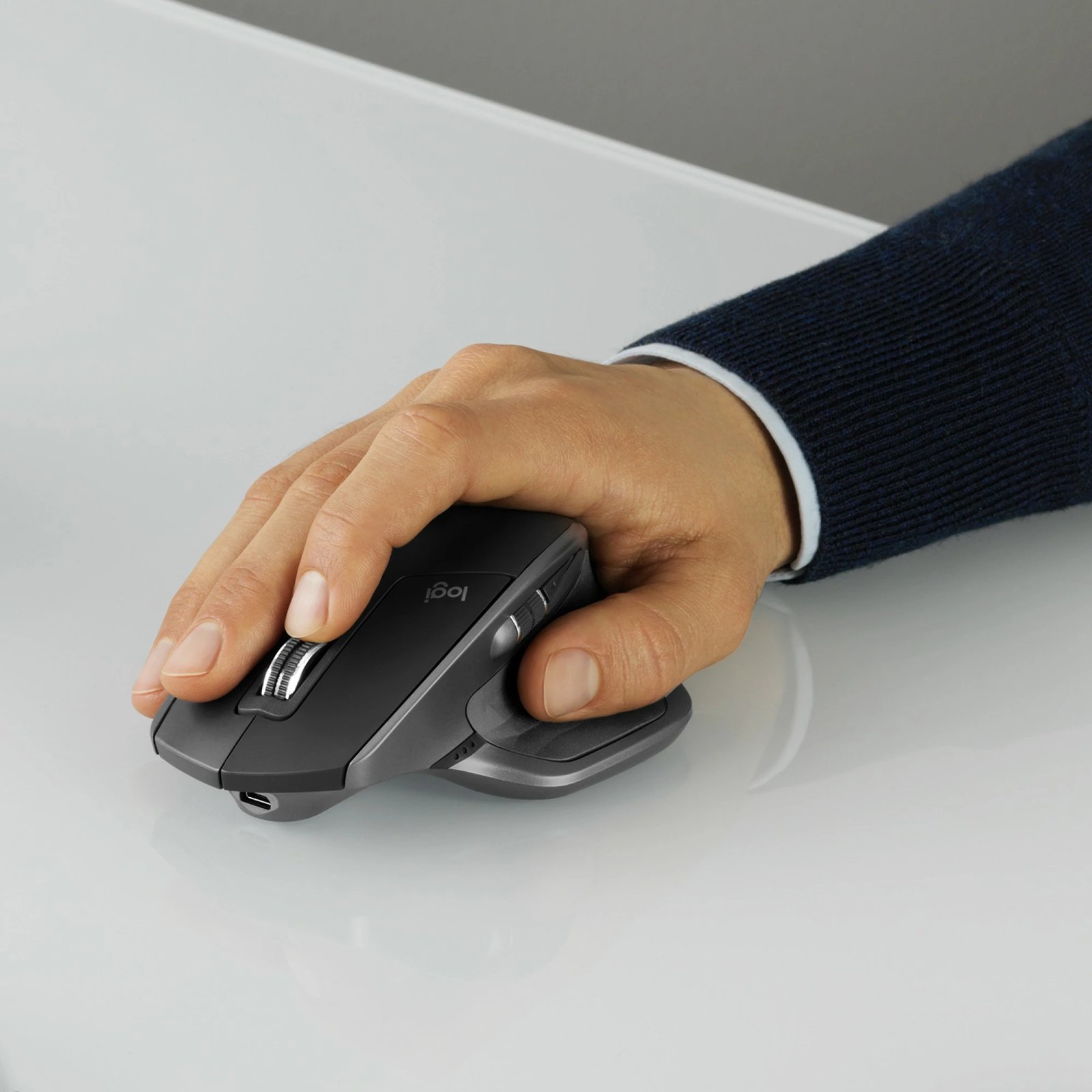 Maus Logitech MX Master 2S, wireless, laser, 4000 DPI, grafit