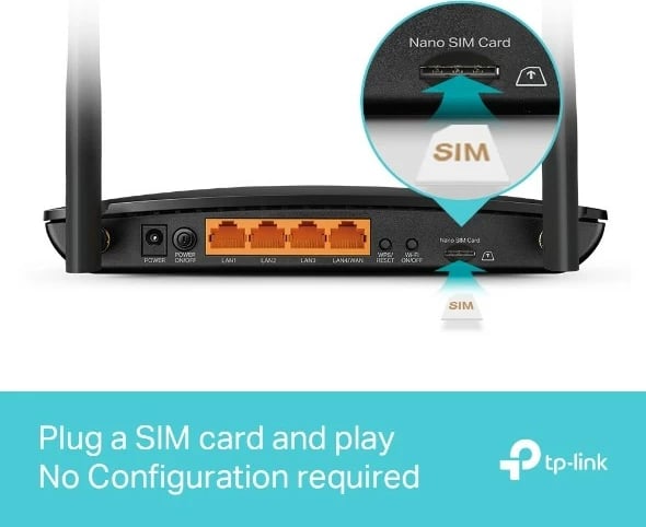Router TP-LINK Archer MR500, 4G LTE Cat6, AC1200, i zi