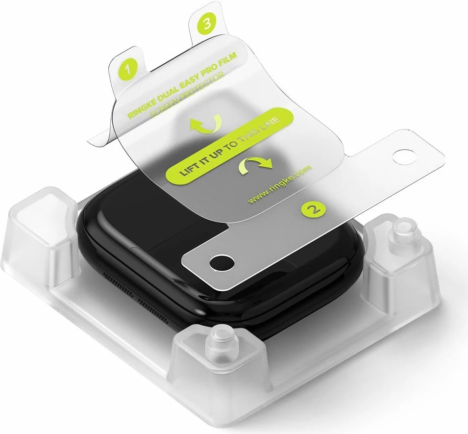 Folje mbrojtëse Ringke Dual Easy Pro për Apple Watch 10 46mm, Set 2 copë, Transparent