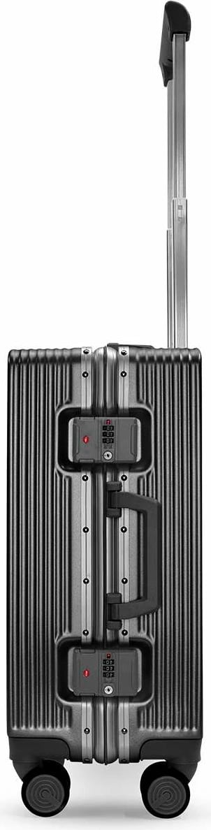 Valixhe udhëtimi Zoozie Bags, kornizë alumini, e zezë, ALC-625