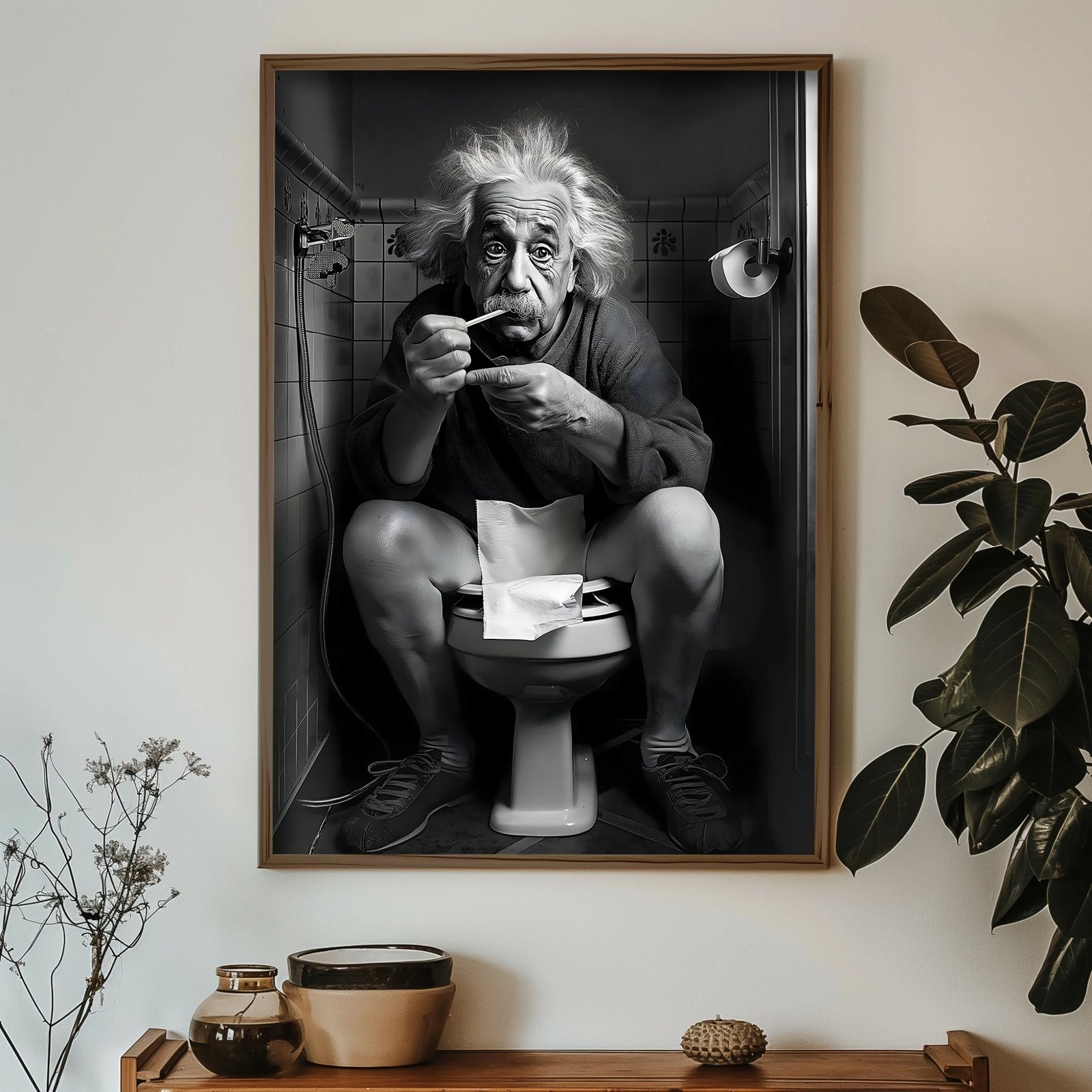 Pikturë dekorative me kornizë MDF, shumëngjyrëshe, Wallity, GE178-L