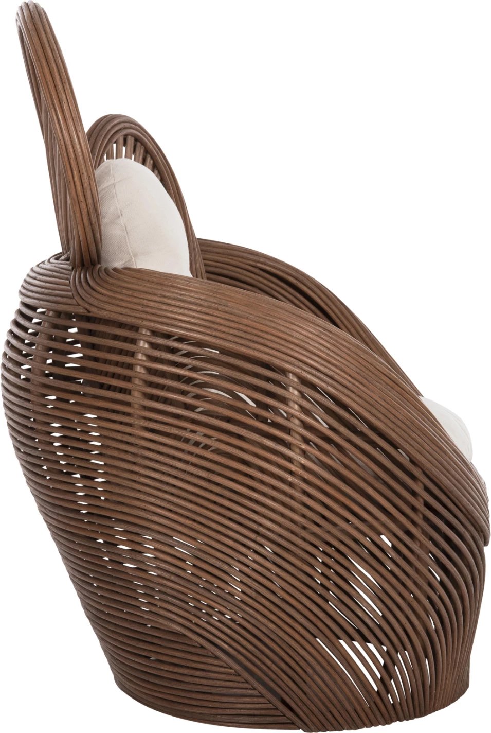 Karrige CIRCE FH9883, ratan kafe, jastëk ecru, 100x74x112.5H cm