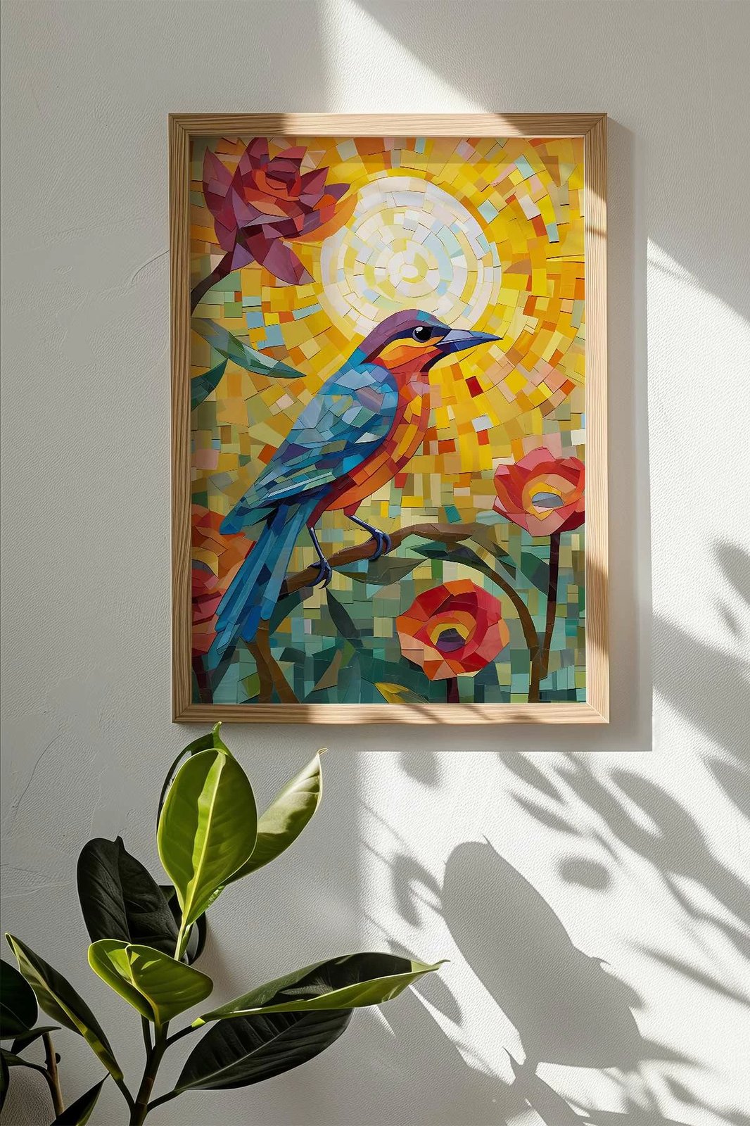 Pikturë dekorative me kornizë, shumëngjyrëshe, Wallity, Mscartmdl22