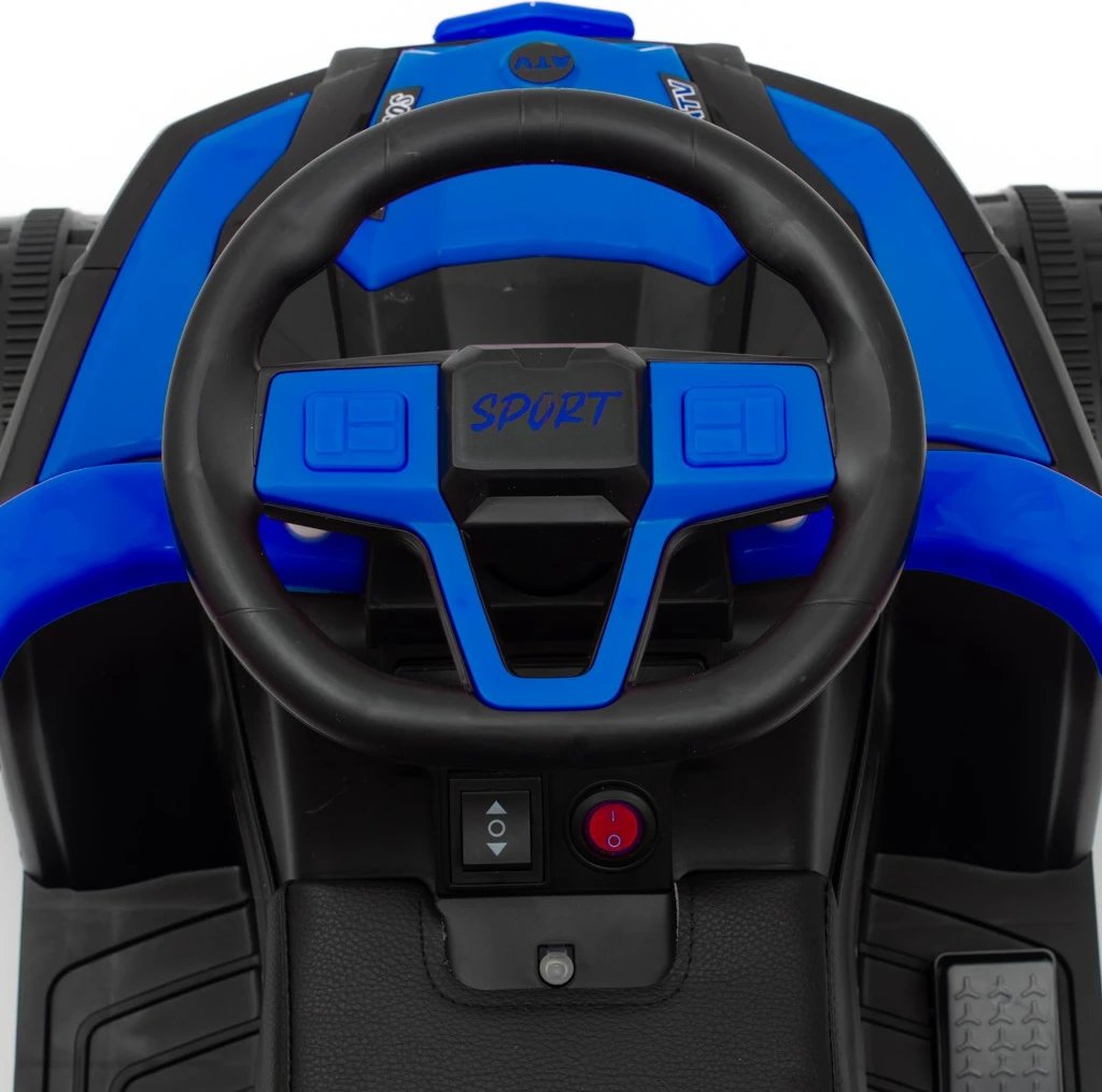 makinë lodër ride-on elektrike me shufër drejtimi, Baby Mix Ruggy, 6V 18W, deri 30 kg, blu