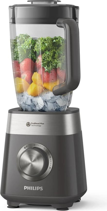 Blender Philips 5000 series HR3020/20, 2 L, 1000 W, Gri, Inoks