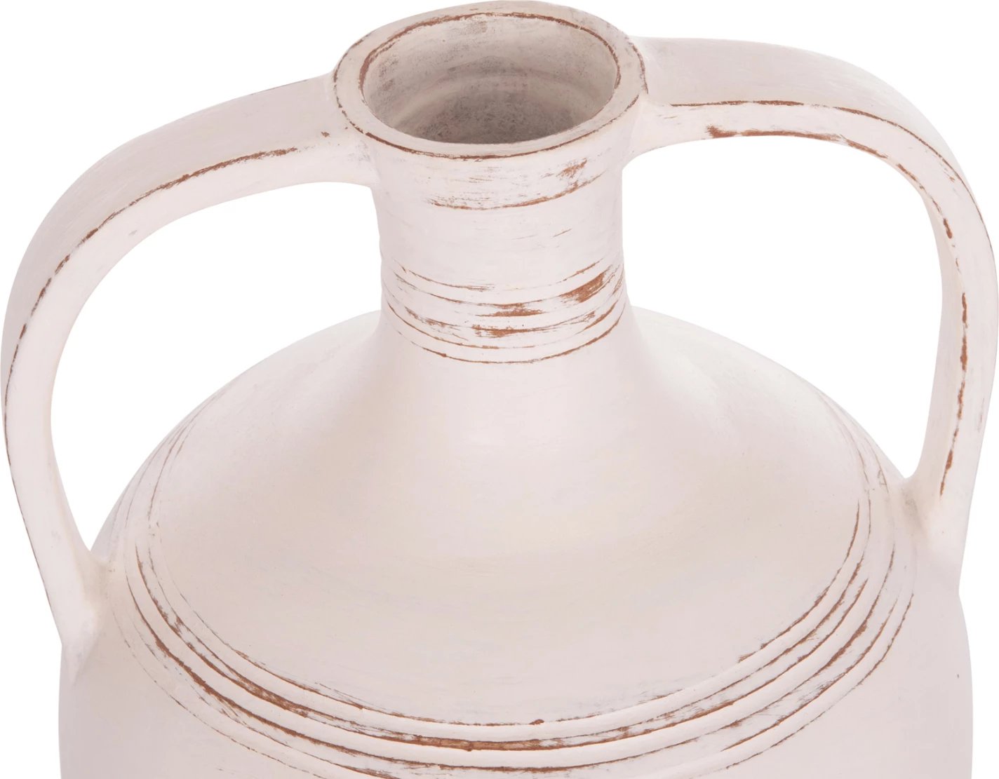 Vazo dekorative (amforë), terrakotë e bardhë, FEAX FH4676.02L, 35x35x58cm