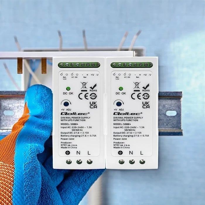 Furnizues energjie Qoltec 50884, 60W, Bardhë