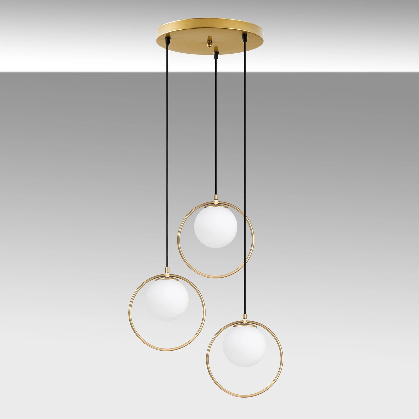 Llambë tavani Opviq Dolunay, ngjyrë ari, 47x47x115 cm