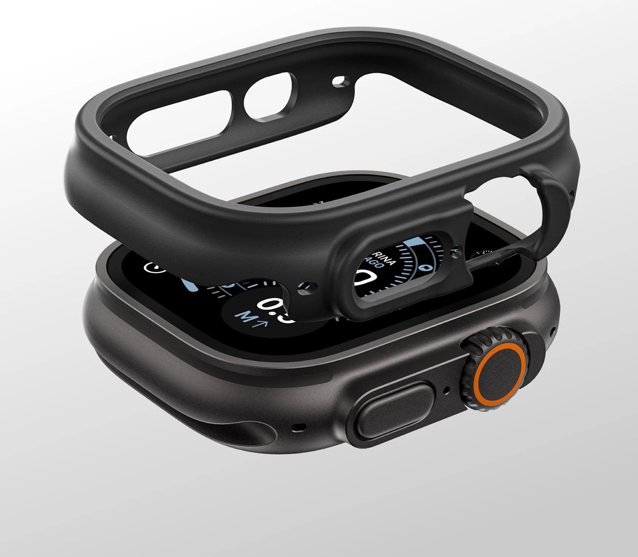 Mbështjellës mbrojtës për Smartwatch, AmazingThing, Minimal Case, për Apple Watch Ultra 3 49 mm, i zi