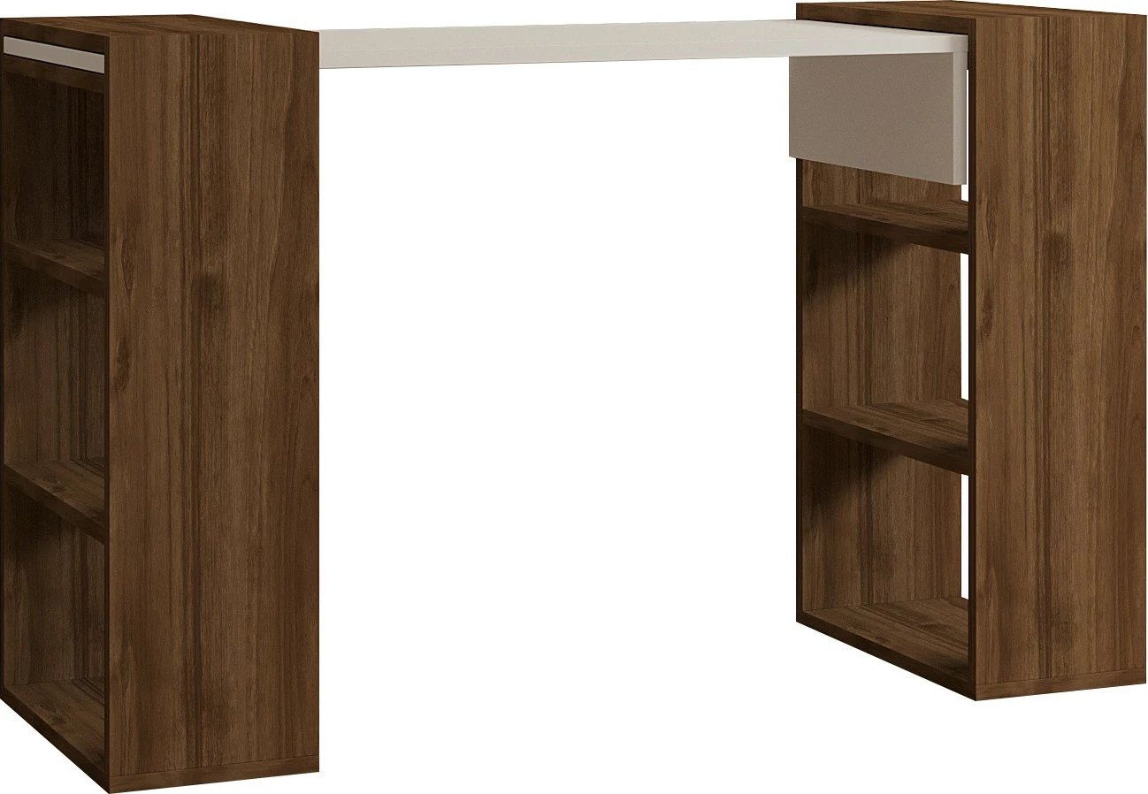 Tavolinë pune Hanah Home, Handy, ngjyrë arre dhe e bardhë