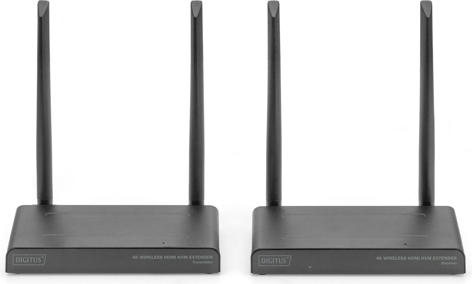 Set HDMI KVM pa tela Digitus 4K, 150 m, 3840 x 2160 piksel, AV transmetues dhe pranues, 150 m, me kabllo dhe pa kabllo, e zezë, HDCP