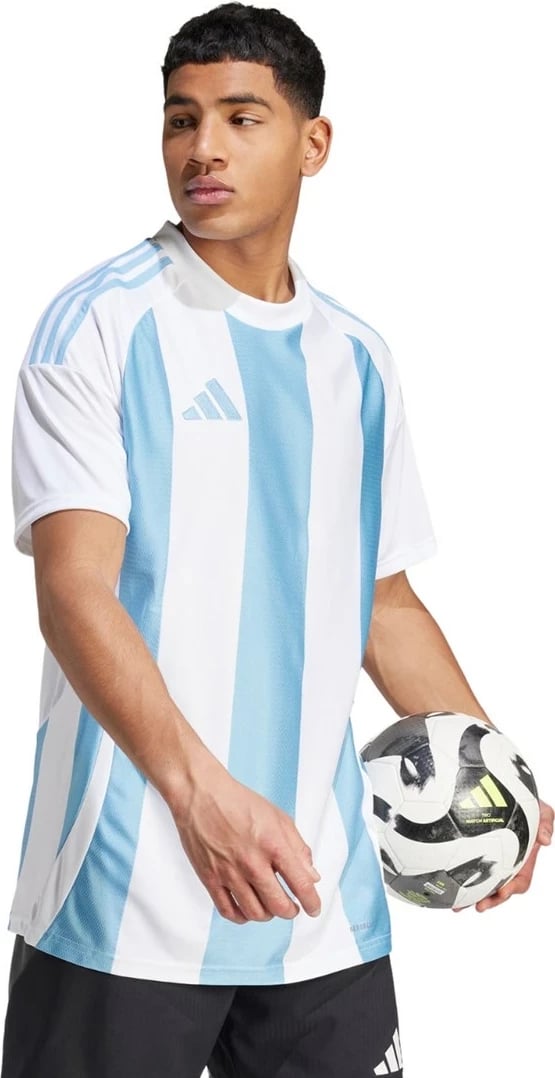 Fanellë adidas Striped 24 Jersey IW4555, M, Bardhë dhe Blu