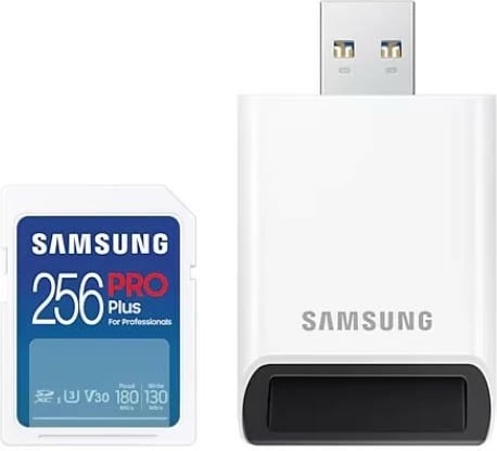 Kartelë memorie SD Samsung PRO Plus MB-SD256SB/WW 256GB me lexues USB