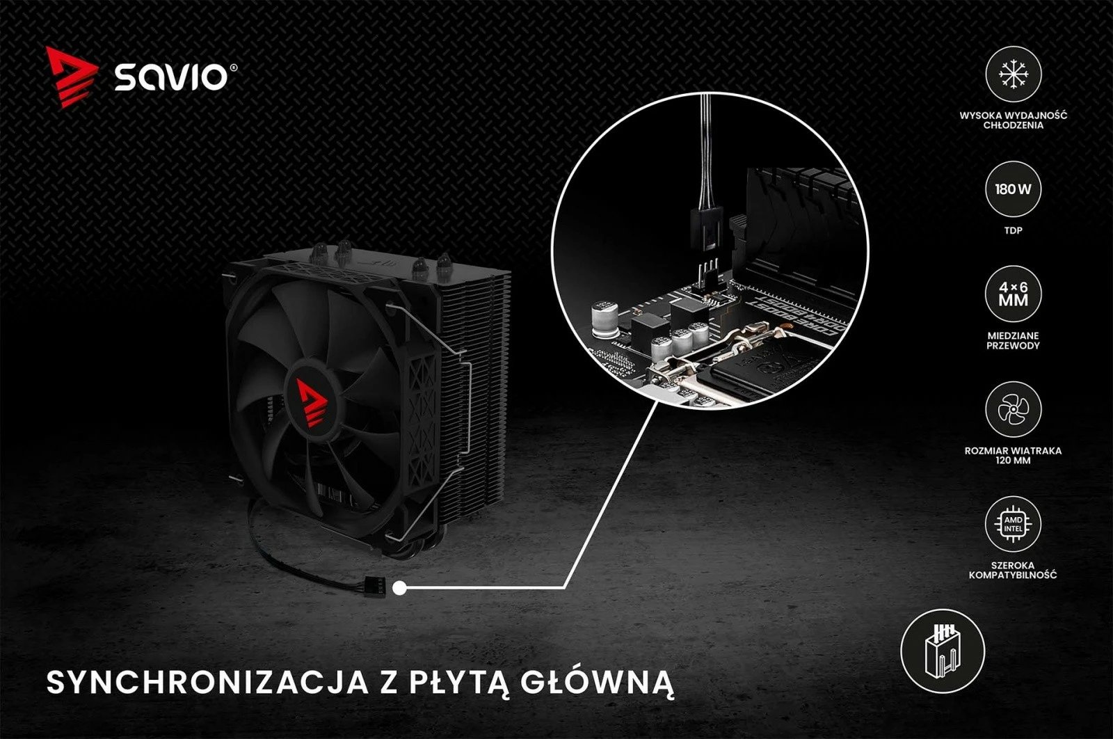Ftohës procesori Savio Vortex X2 Black, 120 mm, 4-pin, për Intel/AMD, i zi Ftohës procesori Savio Vortex X2 Black, 120 mm, 4-pin, për Intel/AMD, i zi