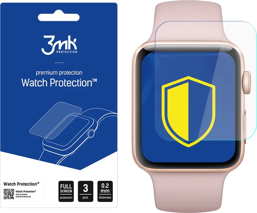 Mbrojtës ekrani për Apple Watch 3, 3mk Protection Watch Protection ARC+, 42mm, 3 copë