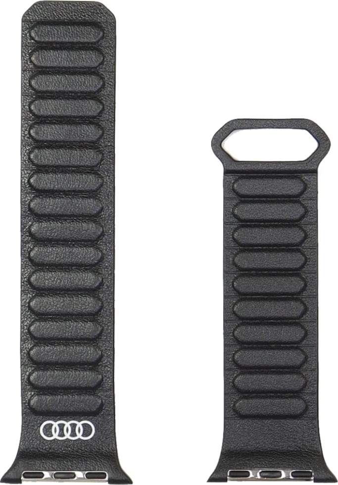 Rrip lëkure Audi me magnet për Apple Watch 40/41/42mm, i zi