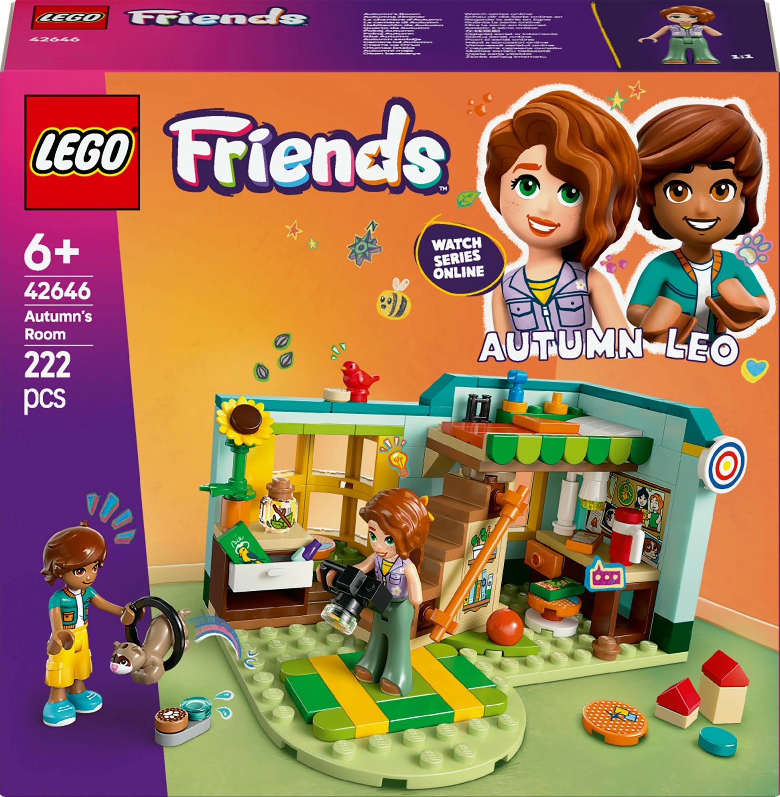 Set ndërtimi LEGO Friends 42646 Autumn's Room, 222 pjesë, multikolor