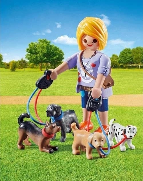 Set lodrash Playmobil Special Plus 70883, kujdestare qenushësh, 13 pjesë
