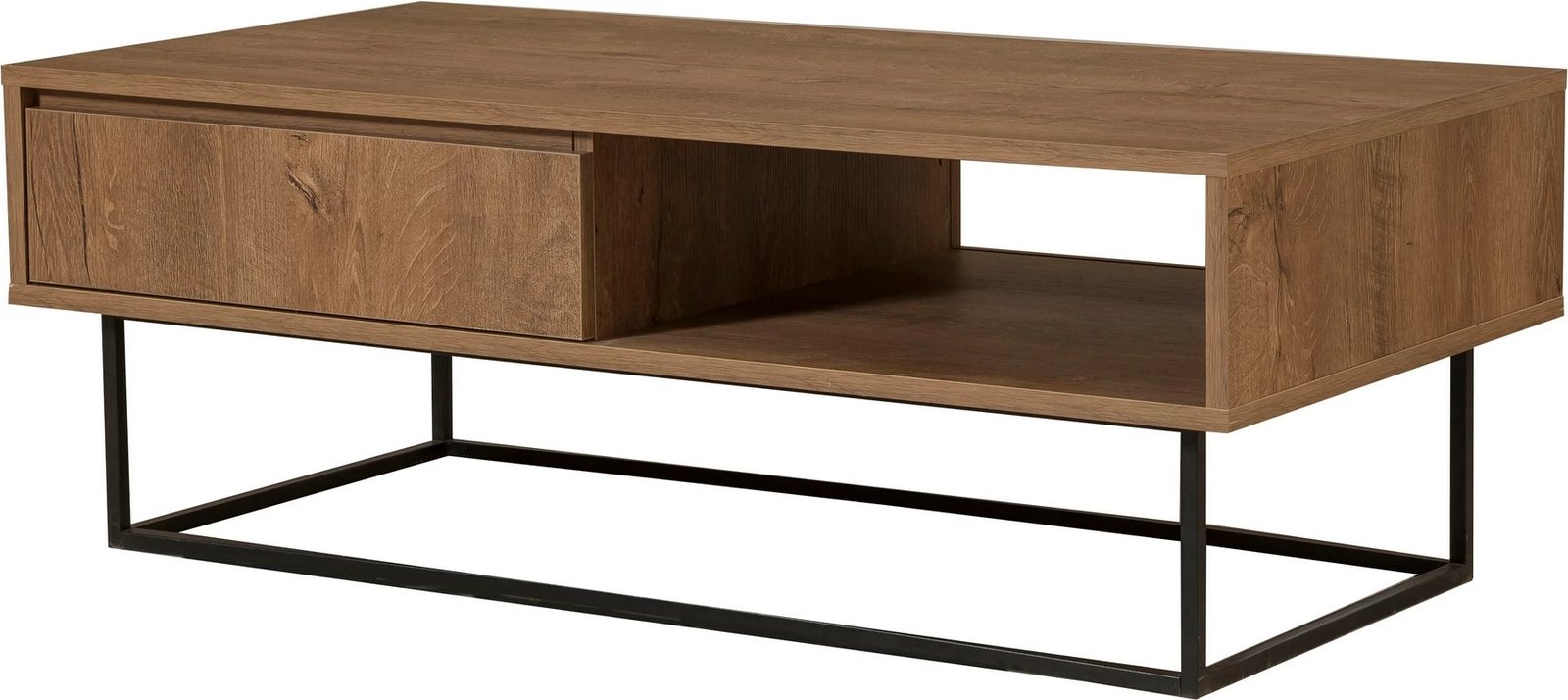 Set mobiljesh për dhomë dite Skye Decor, Laxus Takım 19, ngjyrë arre dhe e zezë