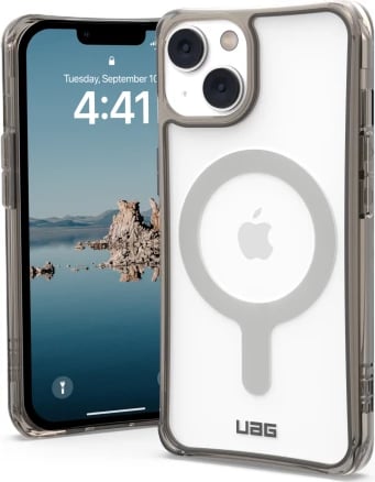 Mbështjellës UAG Plyo MagSafe për iPhone 14 Plus, transparent/gri