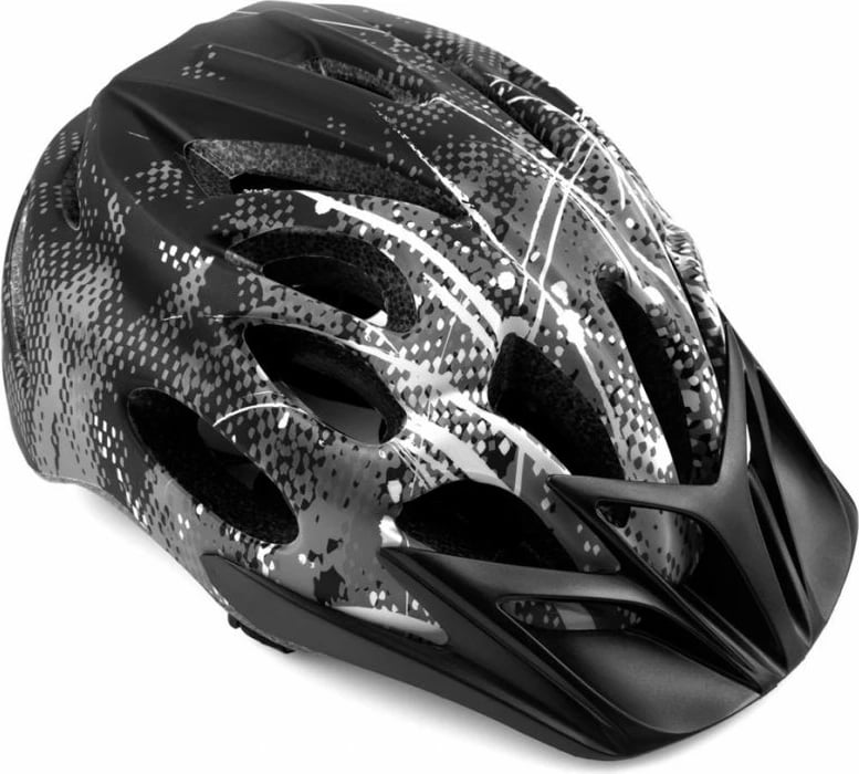 Helmetë biçiklete Spokey, uniseks, gri-e zezë
