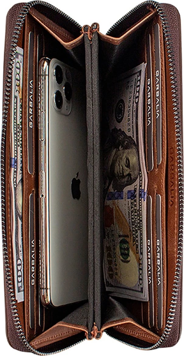 Portofol unisex Zoozie Bags Murphy, ngjyrë kafe