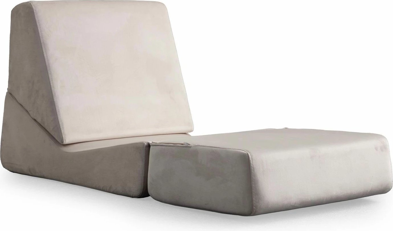 Krevat-karrige një vendësh Atelier del Sofa, Origami, ngjyrë krem