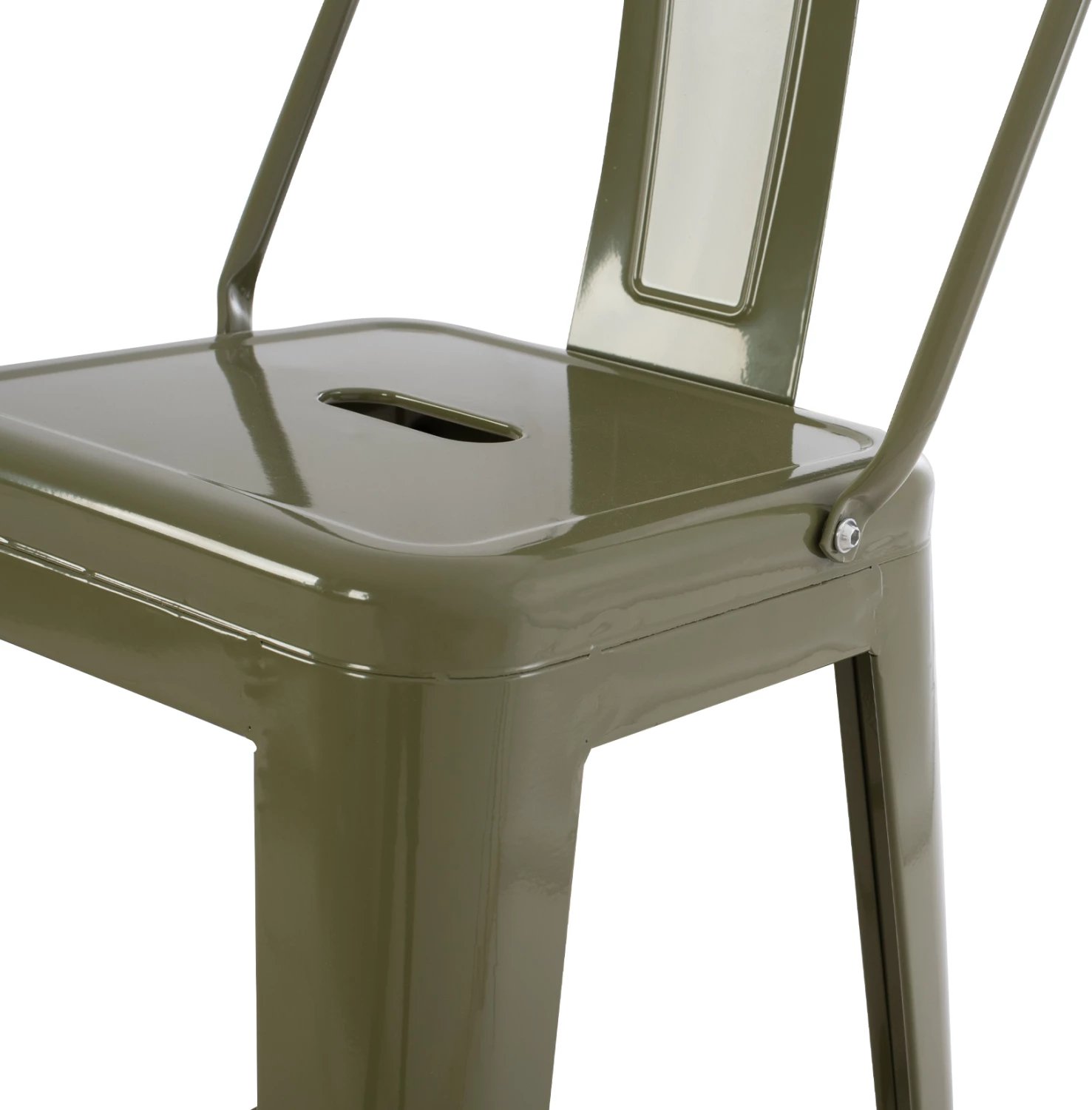 Karrige për bar, mesatare, metalike, FH8574.03, 42x42x98 cm. e gjelbër