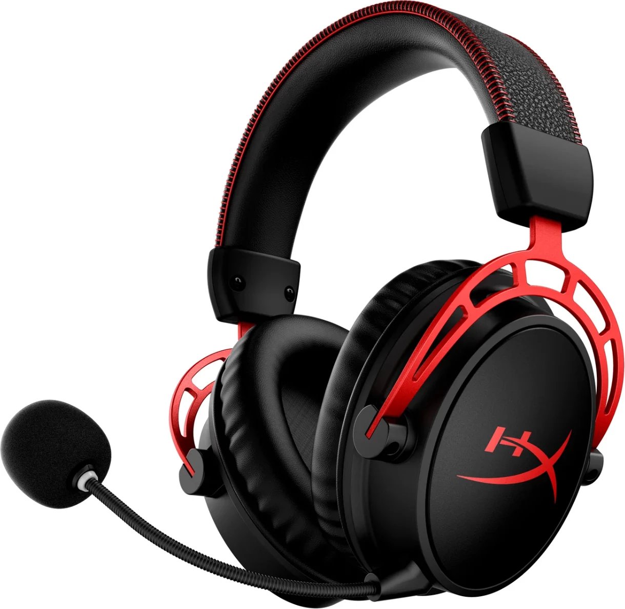 Kufje gaming HyperX Cloud Alpha 4P5D4AA, pa tela, deri 300h bateri, DTS Headphone:X, mikrofon me boom, zi/e kuqe