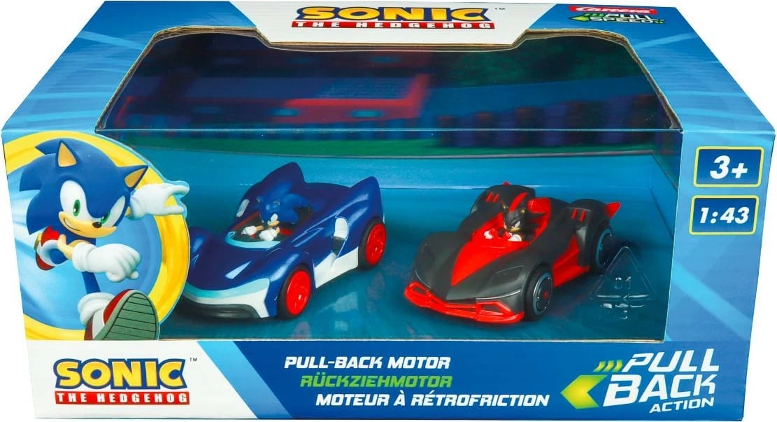 Set makinë lodër Carrera Sonic Shadow Car Set, 1:43, plastikë, pa bateri, për djem, shumëngjyrëshe