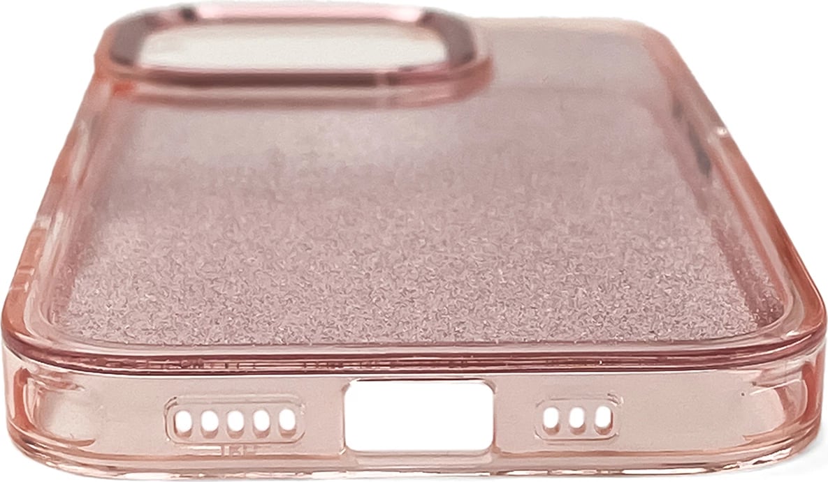 Mbështjellës Hurtel Glitter Case për iPhone 16 Pro Max, rozë me shkëlqim