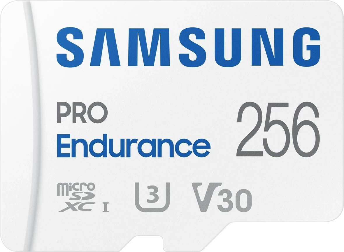 Kartelë memorie Samsung PRO Endurance, 256 GB, microSDXC, e bardhë