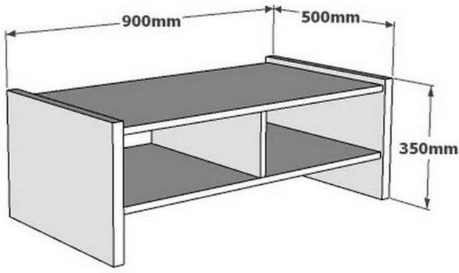 Tavolinë kafeje Hanah Home, ngjyrë travertin, Pera