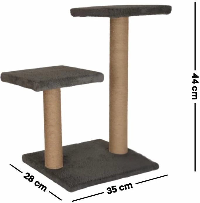 Dërrasë gërvishtëse për mace, Paws & Whiskers, Luzi, ngjyrë antracit