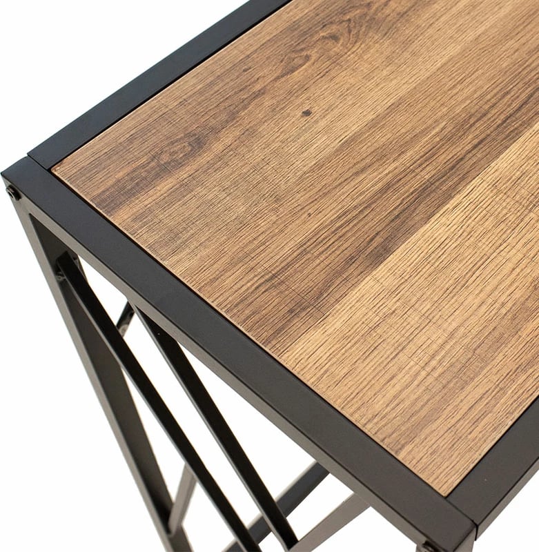 Konsol Ivy, ngjyrë arre - e zezë, 120x35x75cm