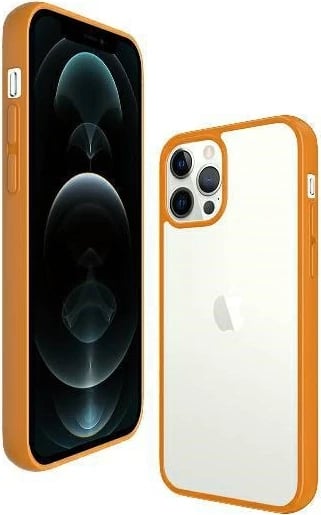 Mbështjellës PanzerGlass ClearCase për iPhone 12 / 12 Pro, transparent portokalli