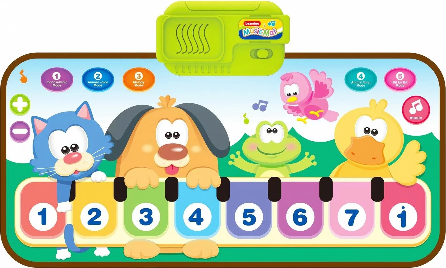 Tapet muzikor Artyk Music Mat, 60x36 cm, shumëngjyrësh