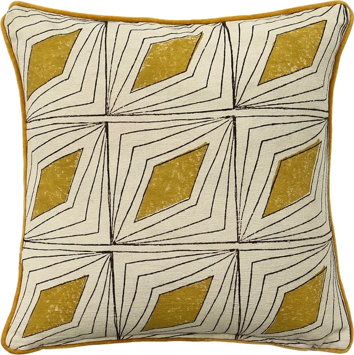 Jastëk dekorativ SAMOAN A, pambuk-viskozë, 50x50cm, bezhë-dijon