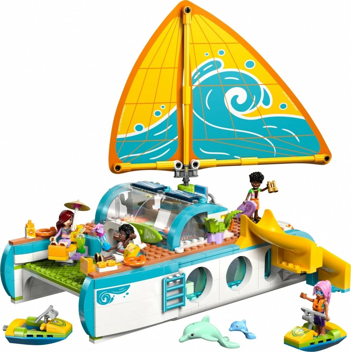 Set lodrash LEGO Friends 42664 Adventure on the Boat, 685 pjesë, shumëngjyrëshe