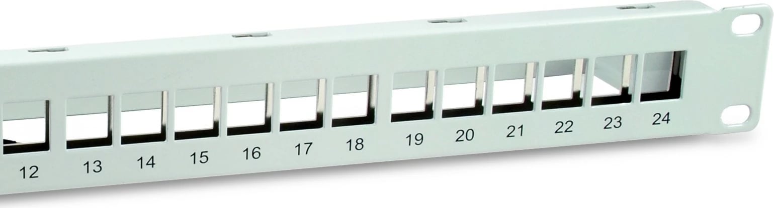 Panel Keystone EQUIP 769326, 24 porta, rack 1U, metal, gri